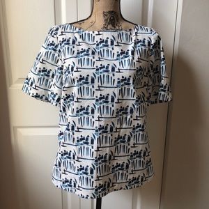 Tory Burch Abstract Blouse